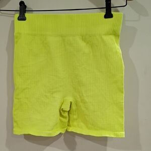 Forever 21 Neon Yellow Ribbed Fabric